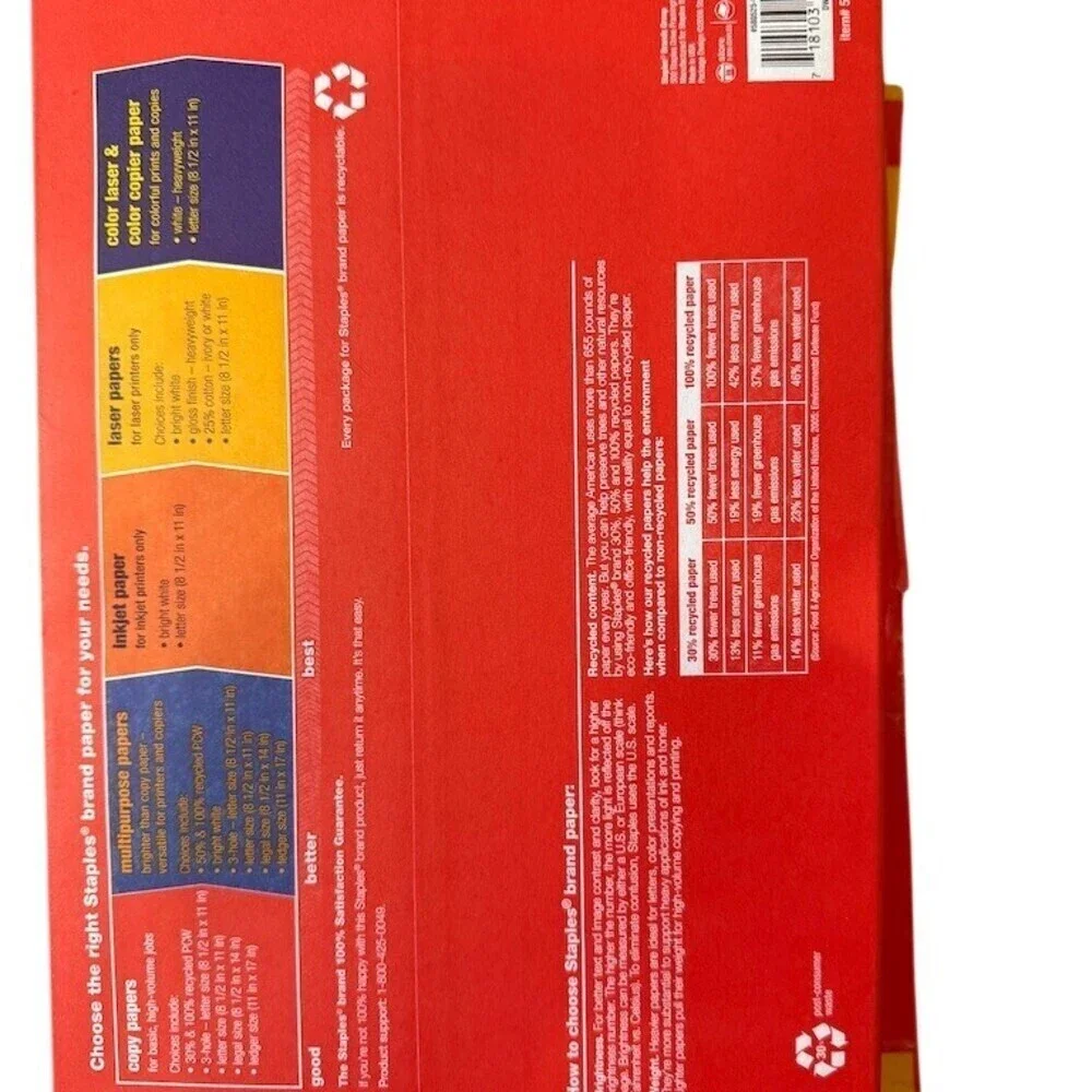 Staples Copy Paper Legal White 20 lb 500 Sheets